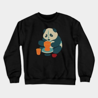 Panda loves pottery Crewneck Sweatshirt